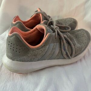 Adidas Element Refresh Gray and Pink Athletic Shoes